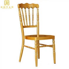 Zlaté a bílé ocelové Napoleonské svatební křeslo