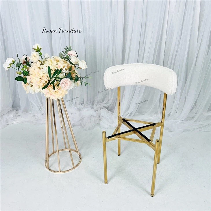 Stainless Steel Removable Backrest Wedding Chair
